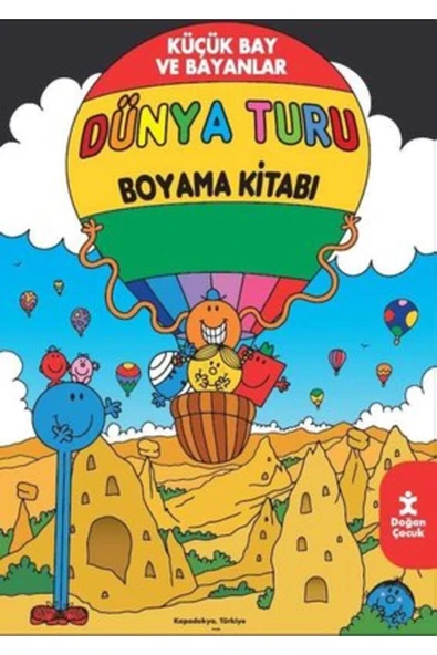 KÜÇÜK BAY VE BAYANLAR DÜNYA TURU BOYAMA KİTABI  DOĞAN ÇOCUK