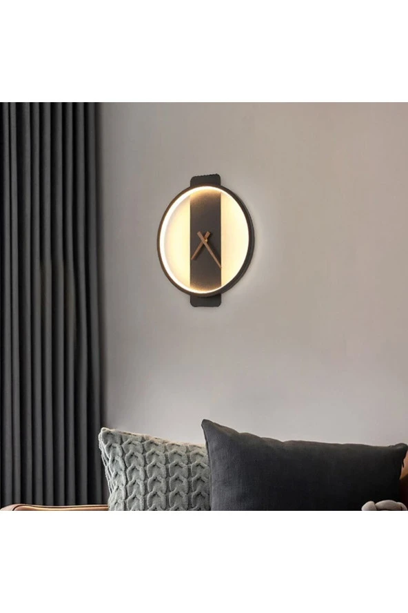 Voxlamp lighting solutions Sconce Özel Tasarım Saat Aplik (ELEKTRİK BAĞLANTISI GEREKTİRİR)