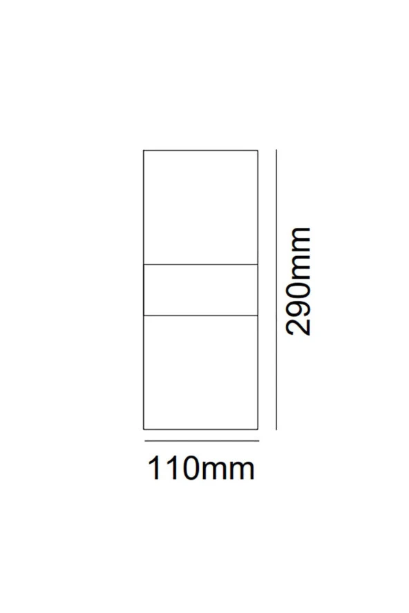 Voxlamp lighting solutions Samsung Ledli Akrilik Çift Yön Duvar Aplik 29x11cm - 4