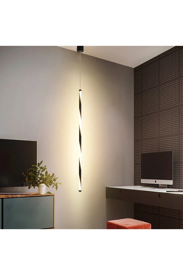 Voxlamp lighting solutions Vxl00348 Burgulu Yatak Başı Sarkıt Tekli 80cm Çap 2cm