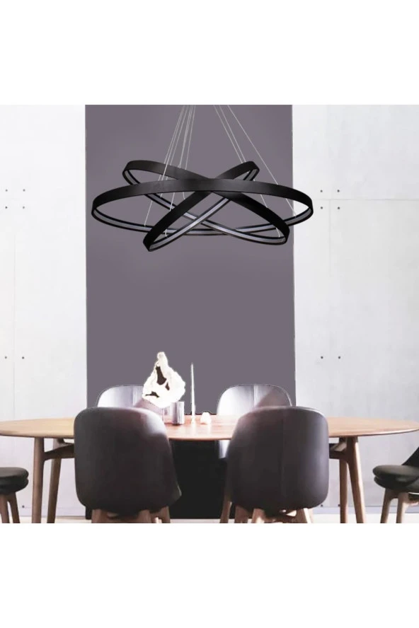 Voxlamp lighting solutions Led Modern Sarkıt Avize Retro Ev Ofis Cafe Restoran Qaorar 75-65-45 cm