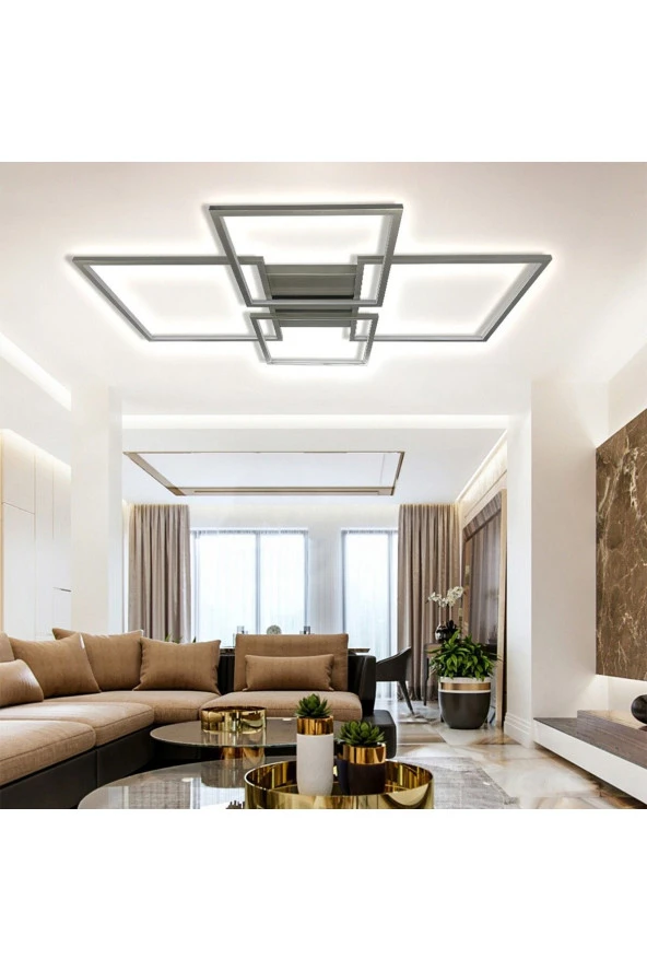 Voxlamp lighting solutions Oblong Super Plafonyer Led Avize 150x110cm