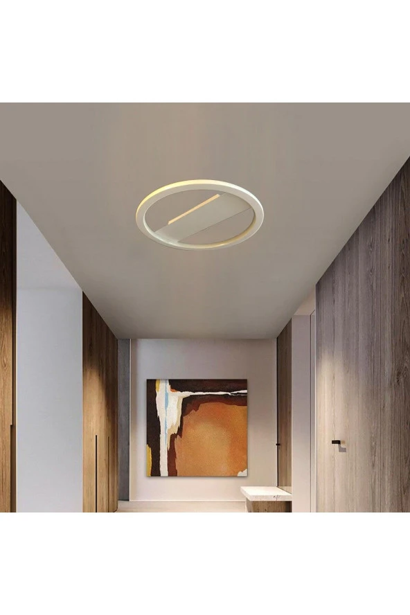 Voxlamp lighting solutions Tavan Tipi Led Avize Plafonia Transparent Daire 100cm