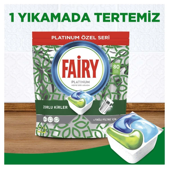 Fairy Platinum Özel Seri Bulaşık Makinesi Deterjanı 80x2 160 Kapsül - Resim 3