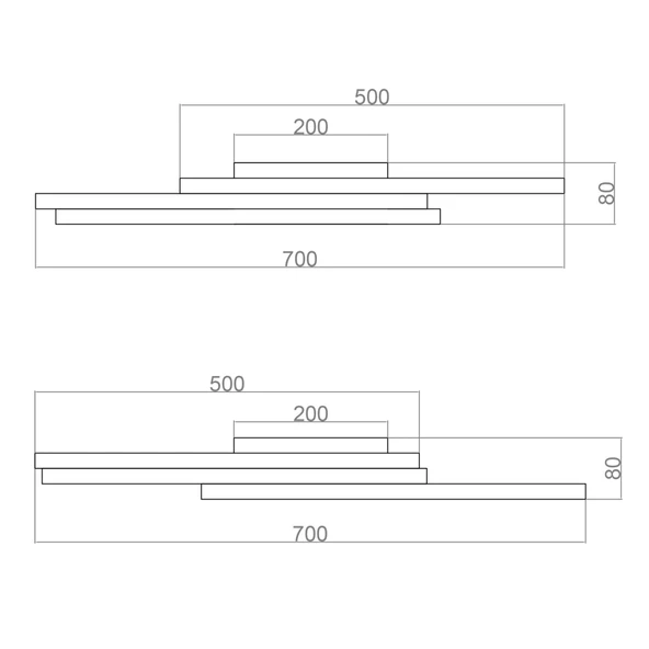 Vote Plafonyer Led Avize 70 Cm - 7