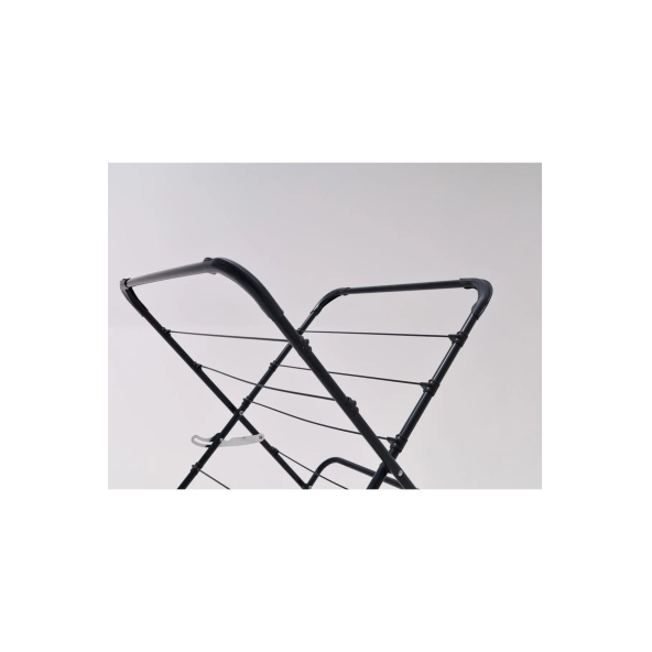 Bebek Çamaşır Kurutmalık Askısı Pratik Katlanır Yenilendi 3katlı Dar Balkon Otel Antrasit Gri - 4