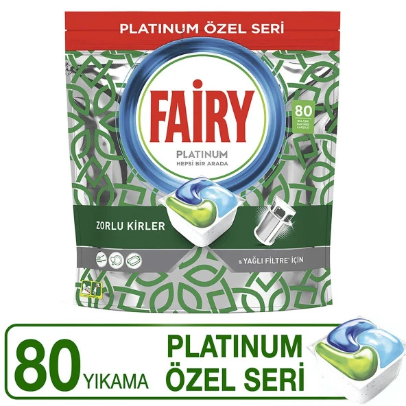 Fairy Platinum Özel Seri Bulaşık Makinesi Deterjanı 80x3 240 Kapsül