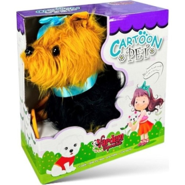 Vardem Tasmalı Hareketli Yürüyen Peluş Köpek Fiyonklu - 3
