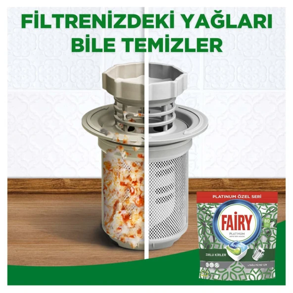 Fairy Platinum Özel Seri Bulaşık Makinesi Deterjanı 80x4 320 Kapsül - Resim 5
