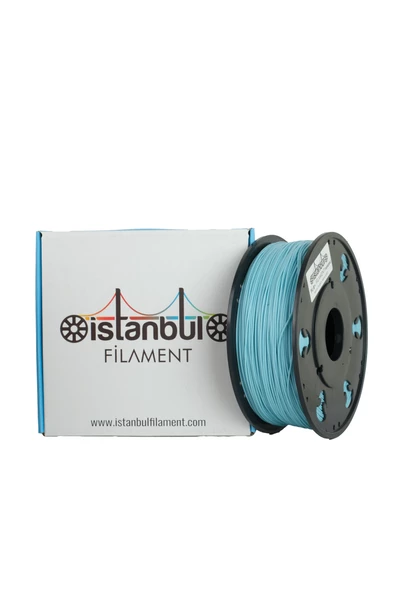 M22 PLA+ PASTEL MAVİ İSTANBUL FİLAMENT 1 KG ÇAP 1,75mm ± 0,05 MM (3D YAZICI KARTUŞU) BAMBU LAB UYUMLU