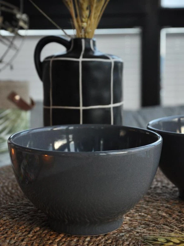 Kase Badem Gri 2 li Kase 14 Cm