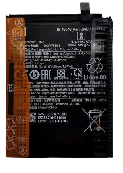 Xiaomi POCO F3 - BM4Y - Batarya Pil Sıfır Orijinal ürün görseli 1