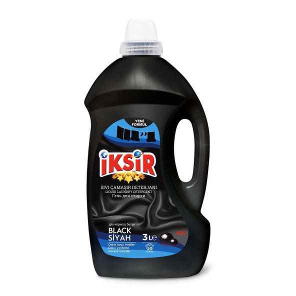 İKSİR SİYAH SIVI ÇAMAŞIR DETERJANI 3 LT