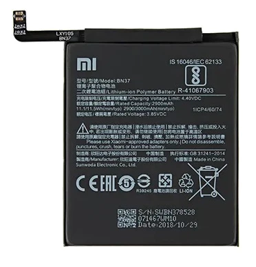 Xiaomi Redmi 6  - BN 37 - Batarya Pil Sıfır Orijinal