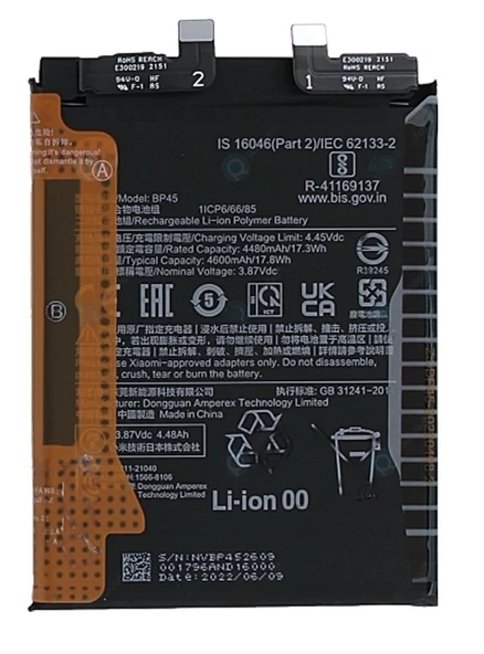 Xiaomi Mİ 12 PRO - BP45 - Batarya Pil Sıfır Orijinal