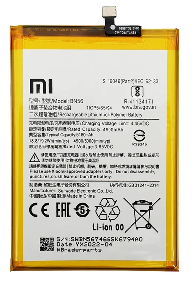 Xiaomi Redmi A2 PLUS - Batarya Pil Sıfır Orijinal
