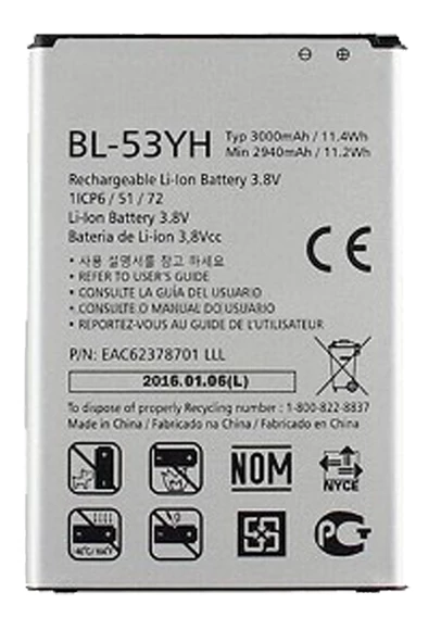 LG G3 Batarya Pil Sıfır Orijinal
