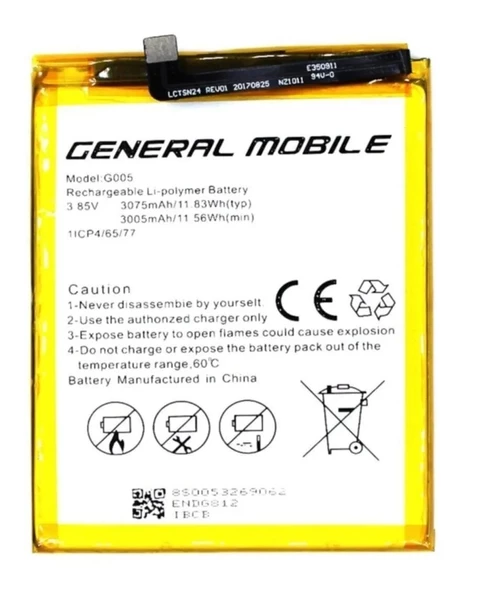 General Mobile GM 8 Batarya Pil Sıfır Orijinal