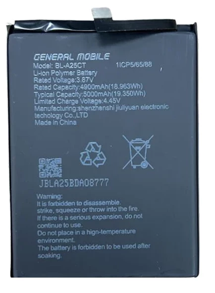General Mobile GM 21 Batarya Pil Sıfır Orijinal ürün görseli 1