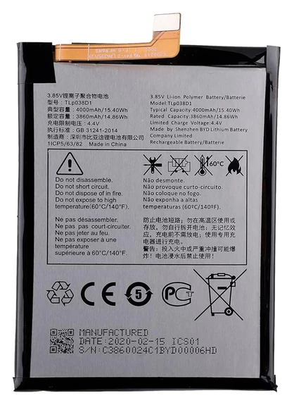 Tcl 10L Batarya Pil Sıfır Orijinal ürün görseli 1