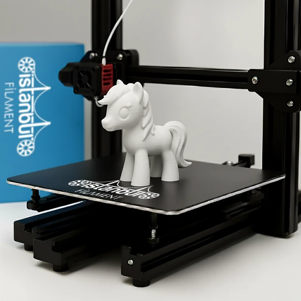 İstanbul Filament 3D Baskı Pla+ Filament Beyaz 1 kg 1,75MM 0,05 mm Bambu Lab Uyumlu - Resim 3
