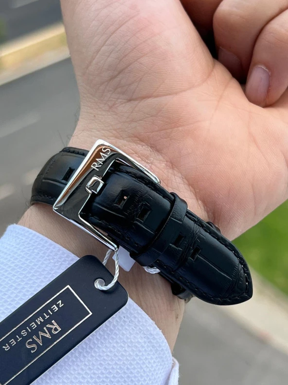 Romanson Deri Kordon İç Fonksiyonları Aktif Özel Seri 5 Atm Suya Dayanıklı Erkek Kol Saati AG1270.02 - Resim 5