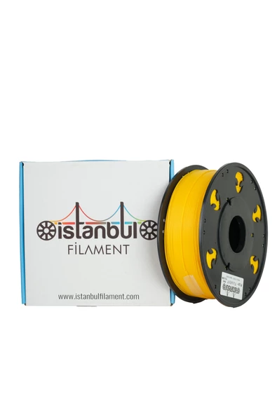 M07 PLA+ SARI-YELLOW İSTANBUL FİLAMENT 1 KG ÇAP 1,75mm ± 0,05 MM (3D YAZICI KARTUŞU) BAMBU LAB UYUMLU