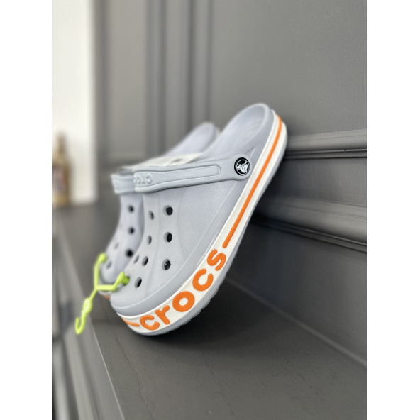 CROCS BAYABANT CLOG GRİ TURUNCU