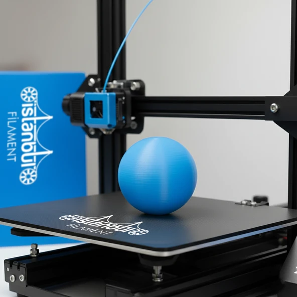 İstanbul Filament 3D Baskı Pla+ Filament Mavi 1 kg 1,75MM 0,05 mm Bambu Lab Uyumlu - Resim 4