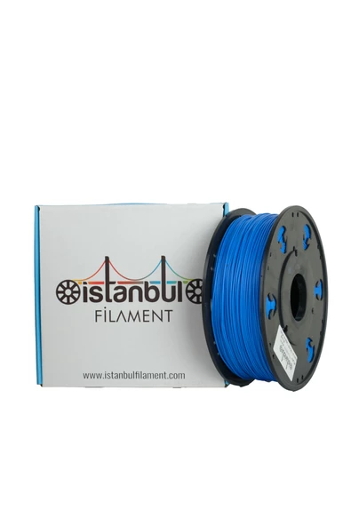 M05 PLA+ MAVİ-BLUE İSTANBUL FİLAMENT 1 KG ÇAP 1,75mm ± 0,05 MM (3D YAZICI KARTUŞU) BAMBU LAB UYUMLU