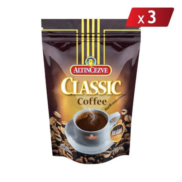 Altıncezve Classic Instant Klasik Hazır Kahve 100 Gr - 3LÜ PAKET