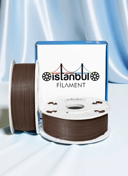 İstanbul Filament 3D Baskı Pla+ Filament Kahverengi 1 kg 1,75MM 0,05 mm Bambu Lab Uyumlu ürün görseli 1