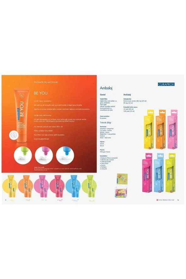 CURAPROX,Be You Whitening 6'lı Karma Set ( 10ml ) + 5460 Fırça - 2