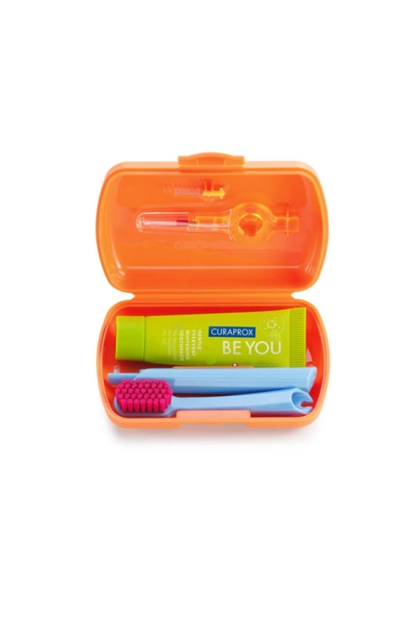 CURAPROX,CS Travel Set (5460 Fırça + Be You Diş Macunu + Arayüz Fırçası 0.7MM + 0.9MM) - 6