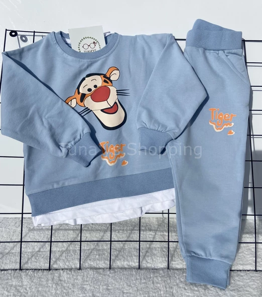 Tiger Baskılı Alt Üst Erkek Eşofman Takımı (Hu3HlmuUCEZTT) - 6