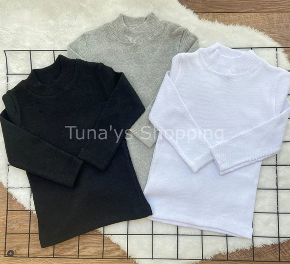 Kaşkorse Çocuk Badi 3'lü Takım Siyah Gri Beyaz (Imtdb6Hb6gmwG) - 2