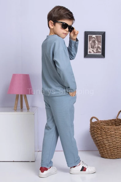 Mevsimlik Oversize Erkek Çocuk Takım %100 PAMUK (aU0tJIFwOodVU) - 4