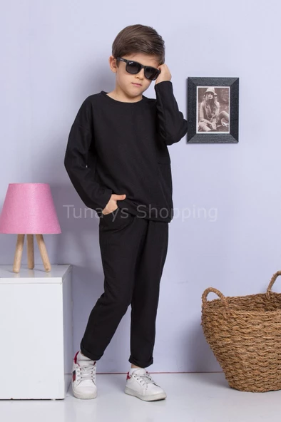 Mevsimlik Oversize Erkek Çocuk Takım %100 PAMUK (aU0tJIFwOodVU) - 7