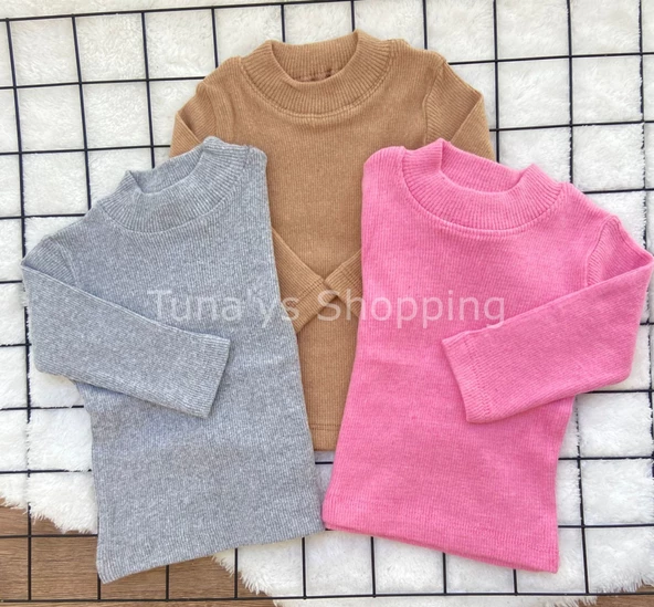 Kaşkorse Çocuk Badi 3'lü Takım Gri Kahve Pembe (toBw4A9sxl95j) - 5