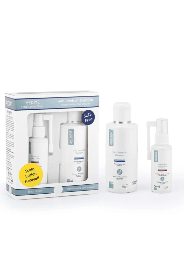 DERMOSKİN ANTİ-DANDRUFF SHAMPOO 200 ML + SCALP LOTİON 50 ML HEDİYELİ ürün görseli 1