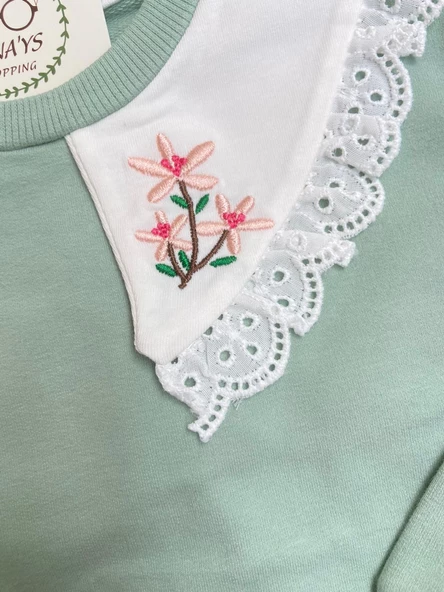 Dantel Yaka Süper Kalite Sweatshirt (tdochuB8EpH8h) - 8