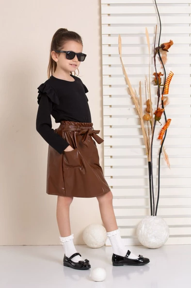 Badili Deri Salopet Kız Çocuk Takım (sfvvNVgdLKjyt) - 11