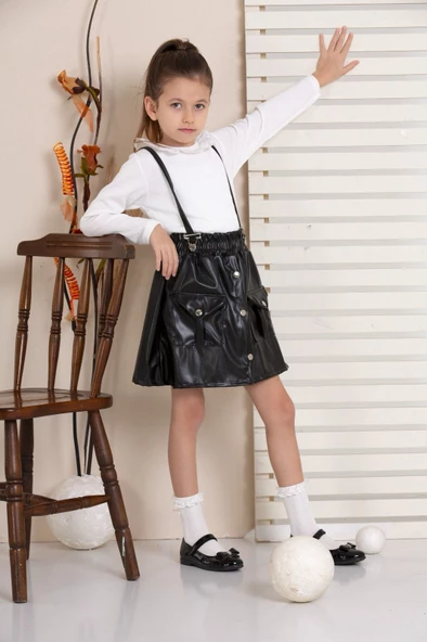 Badili Deri Salopet Kız Çocuk Takım (sfvvNVgdLKjyt)