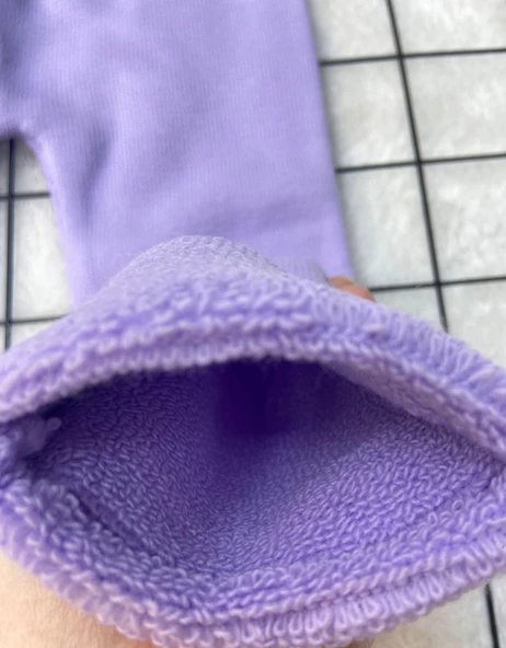 Unisex İçi Havlulu Kalın Kışlık Beli Lastikli Triko Pantolon (0Uum3KKFruPks) - 5