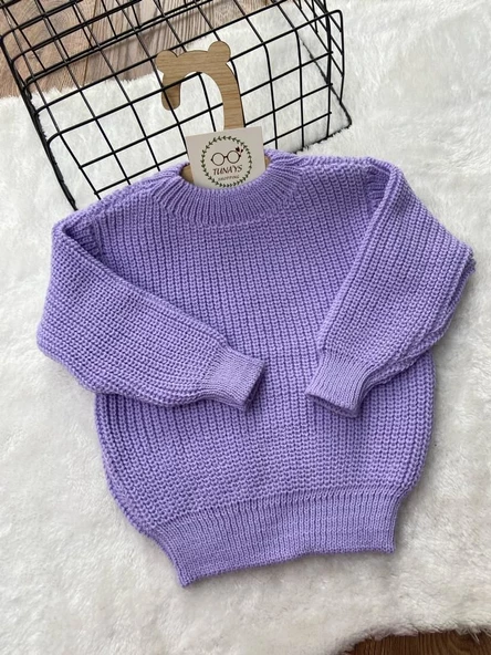 Unisex Bebek Çocuk Bisiklet Yaka Esnek Triko Kazak (CnuozRdeXhvPj) - 2