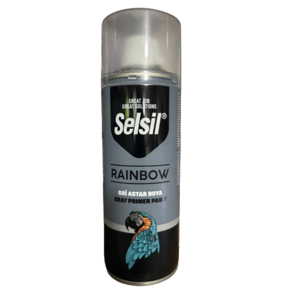 Selsil Rainbow Astar Sprey Boya Gri 400 Ml