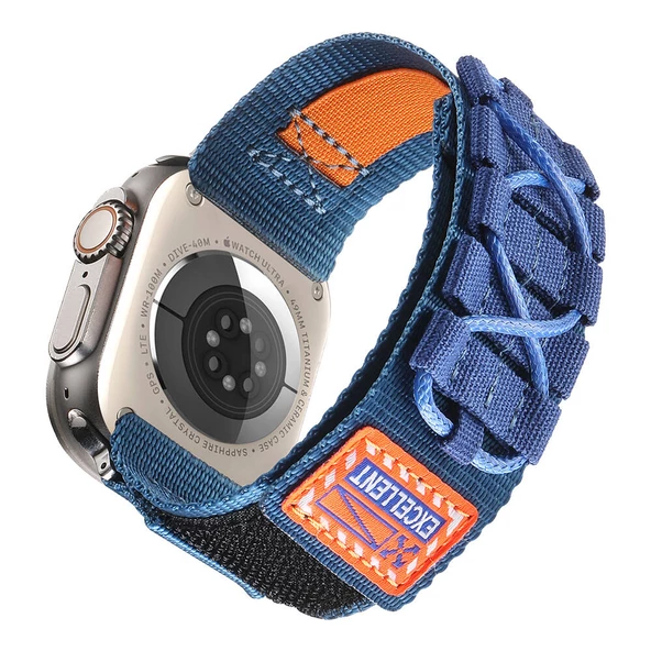 Watch 44mm KRD-112 Orbital Örgülü Halat Tasarımlı Naylon Kumaş Hasır Kordon - Resim 11