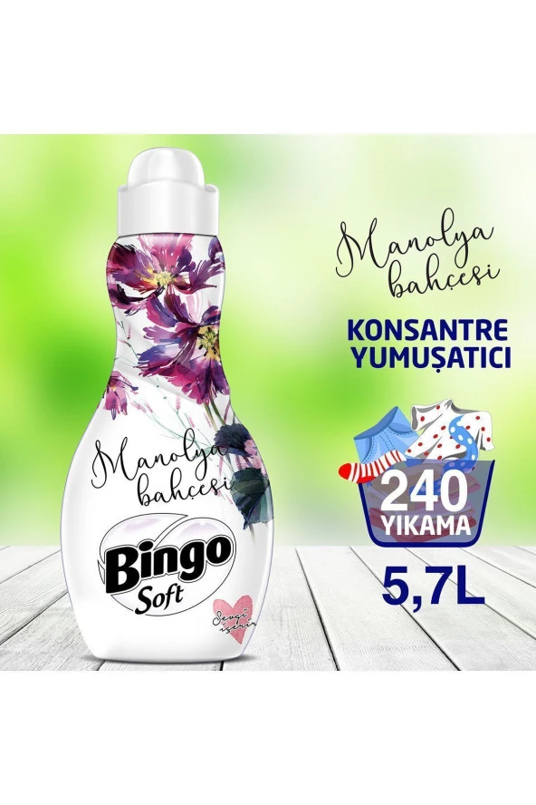 Soft Konsantre Çamaşır Yumuşatıcısı Manolya Bahçesi 1440 ml 4 Lü