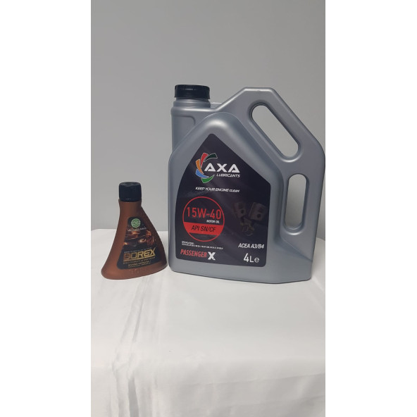 AXA LUBRİCANTS 15W40 4 LT MOTOR YAĞI BOREX BORLU HEDİYELİ ÜRETİM YILI:2024