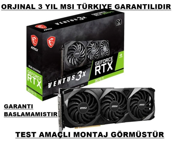 MSI GEFORCE RTX 3070 TI VENTUS 3X 8G OC 8GB GDDR6 HDMI 3XDP 256BİT